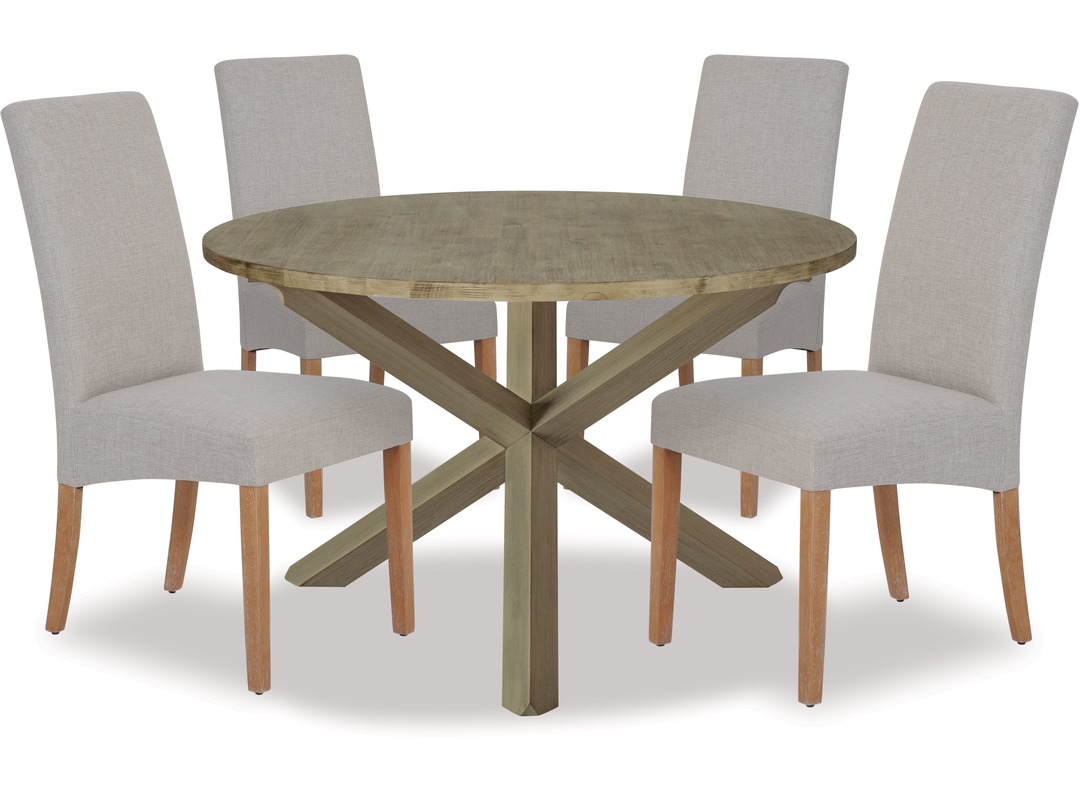 Potters Barn 1200 Round 5-pce Dining Suite
